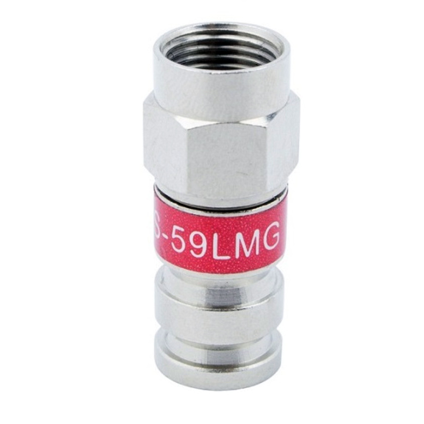 PCT-TRS-6LMG Universal RG-6 Coaxial Locking Compression Connector