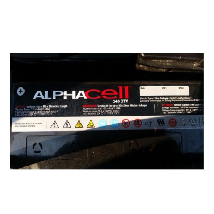 AlphaCell240XTVBatteries Sedectro