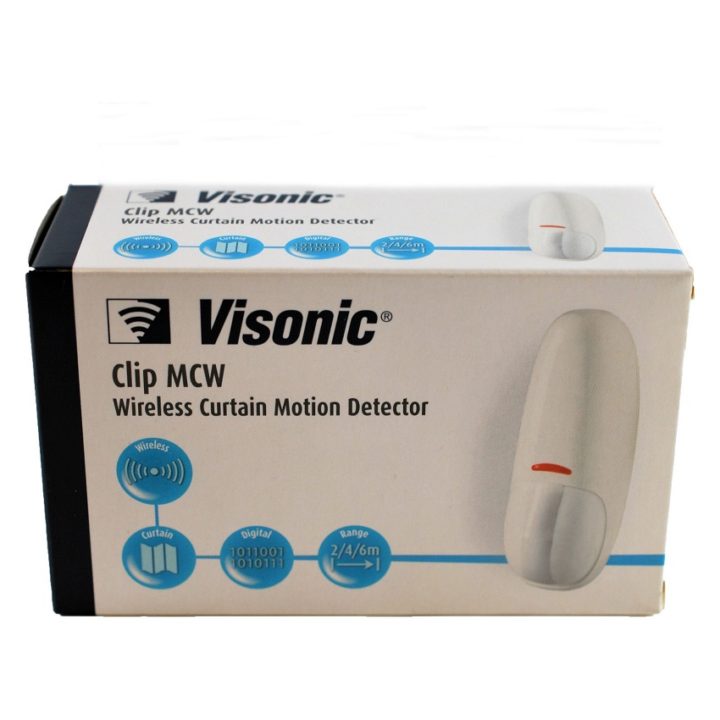 Visonic Clip PG2 MCW Wireless Curtain PIR Motion Detector