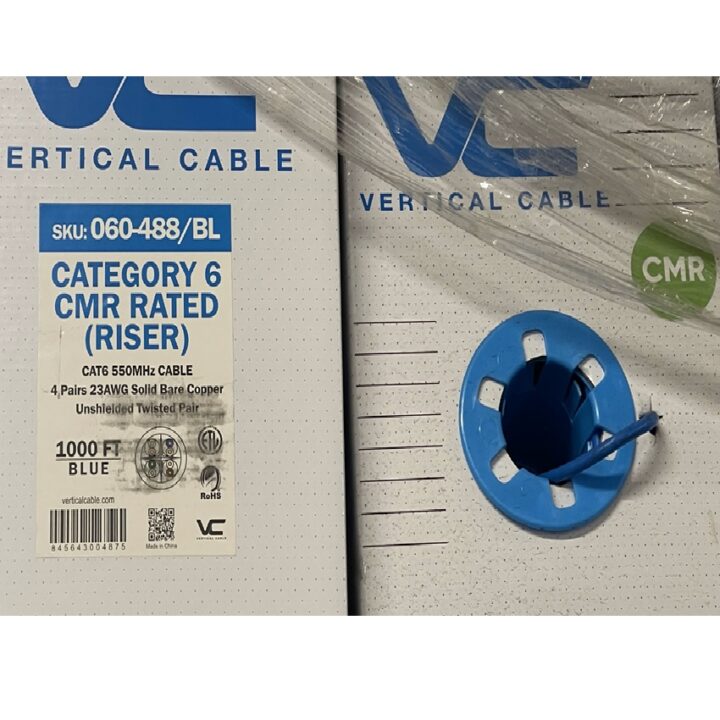 Vertical Cable Cat6 CMR Rated Riser 060-488/BL