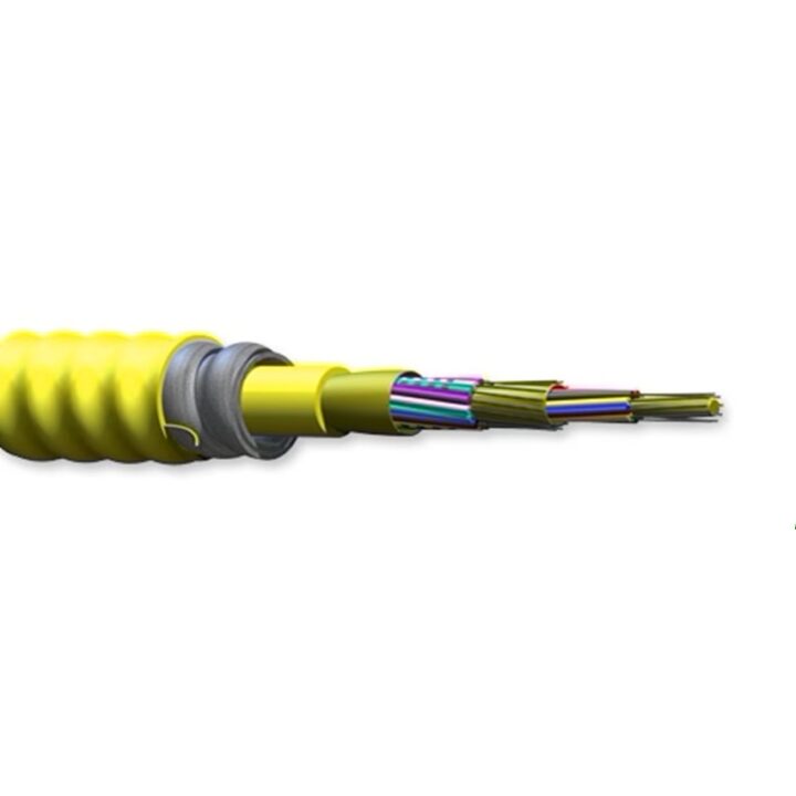 Corning 012E88-33131-A3 - Interlocking Armored Plenum Cable, 12 Fiber, OS2 Single-Mode